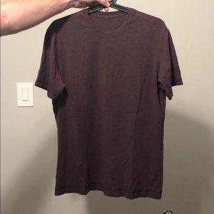 Lululemon Heathered Burgundy 5 yr basic tee
